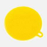 eponge silicone ronde jaune
