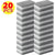 20 eponges vaisselle grise