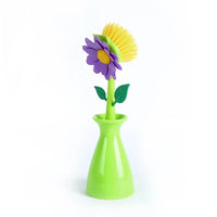 Brosse à Vaisselle rigolote fleur verte