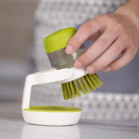 Brosse pour vaisselle réservoir et support