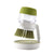 Brosse pour vaisselle avec réservoir et support vert