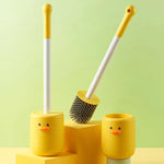 brosse wc jaune