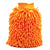 Gant eponge microfibre orange