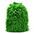 Gant eponge microfibre vert