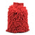 Gant éponge microfibre rouge