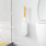 brosse wc blanc et bois