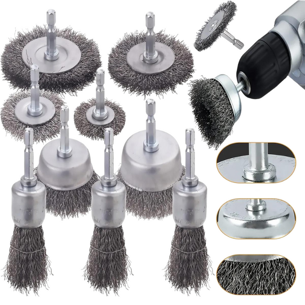 10 brosses métal