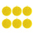 lot 6 eponges silicone ronde jaune