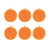 lot eponge silicone ronde orange
