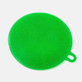 eponge silicone ronde vert