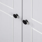 Garde-robe 3 portes Blanc 118x50x171,5cm Pin Assortiment Panama