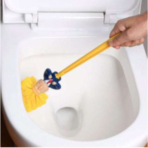 Acheter Brosse de toilette en Silicone 2 en 1, brosse de nettoyage de  toilettes avec Long manche, Base transparente pour le nettoyage des  accessoires de brosse